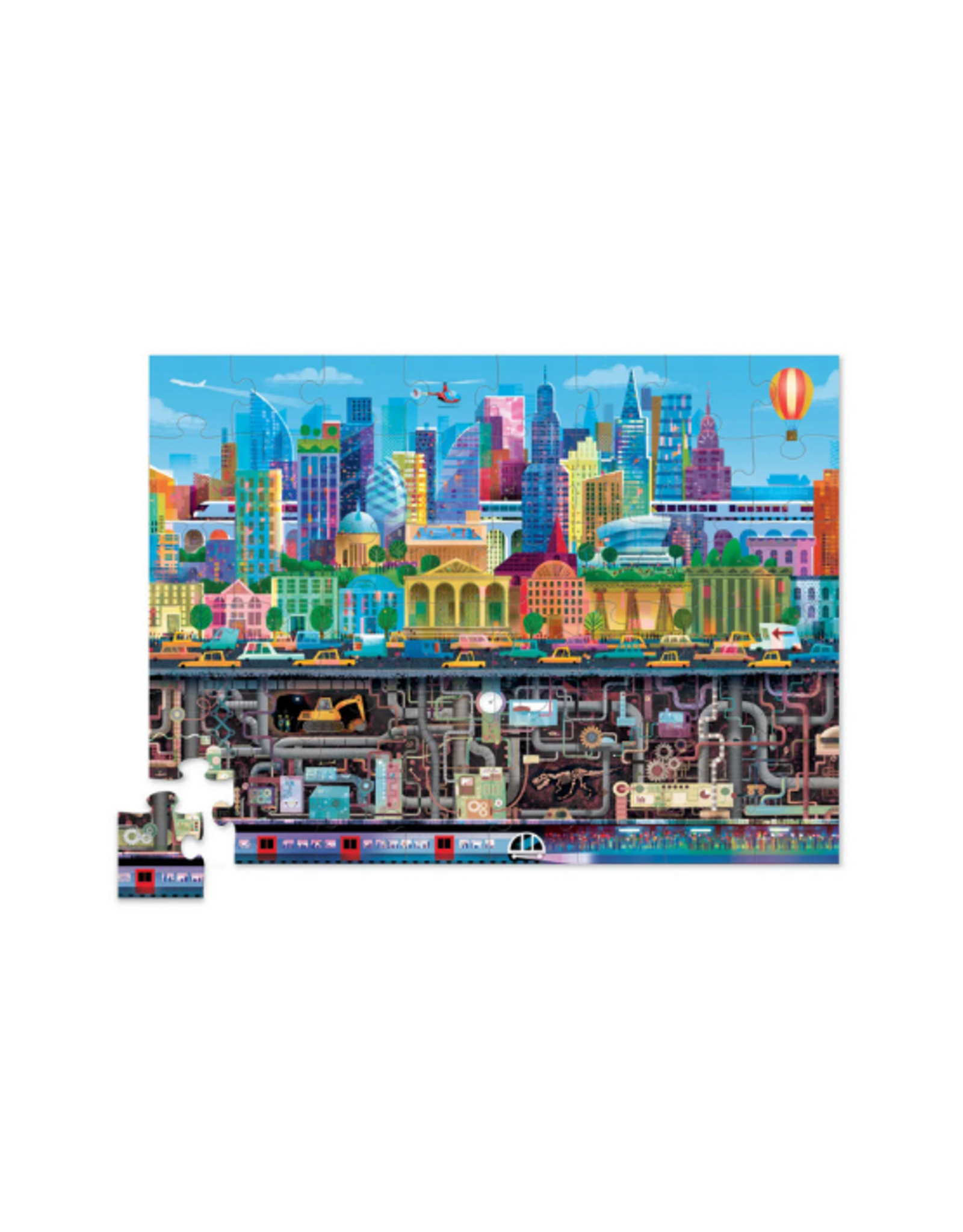 Crocodile Creek - Above & Below Big City 48pcs