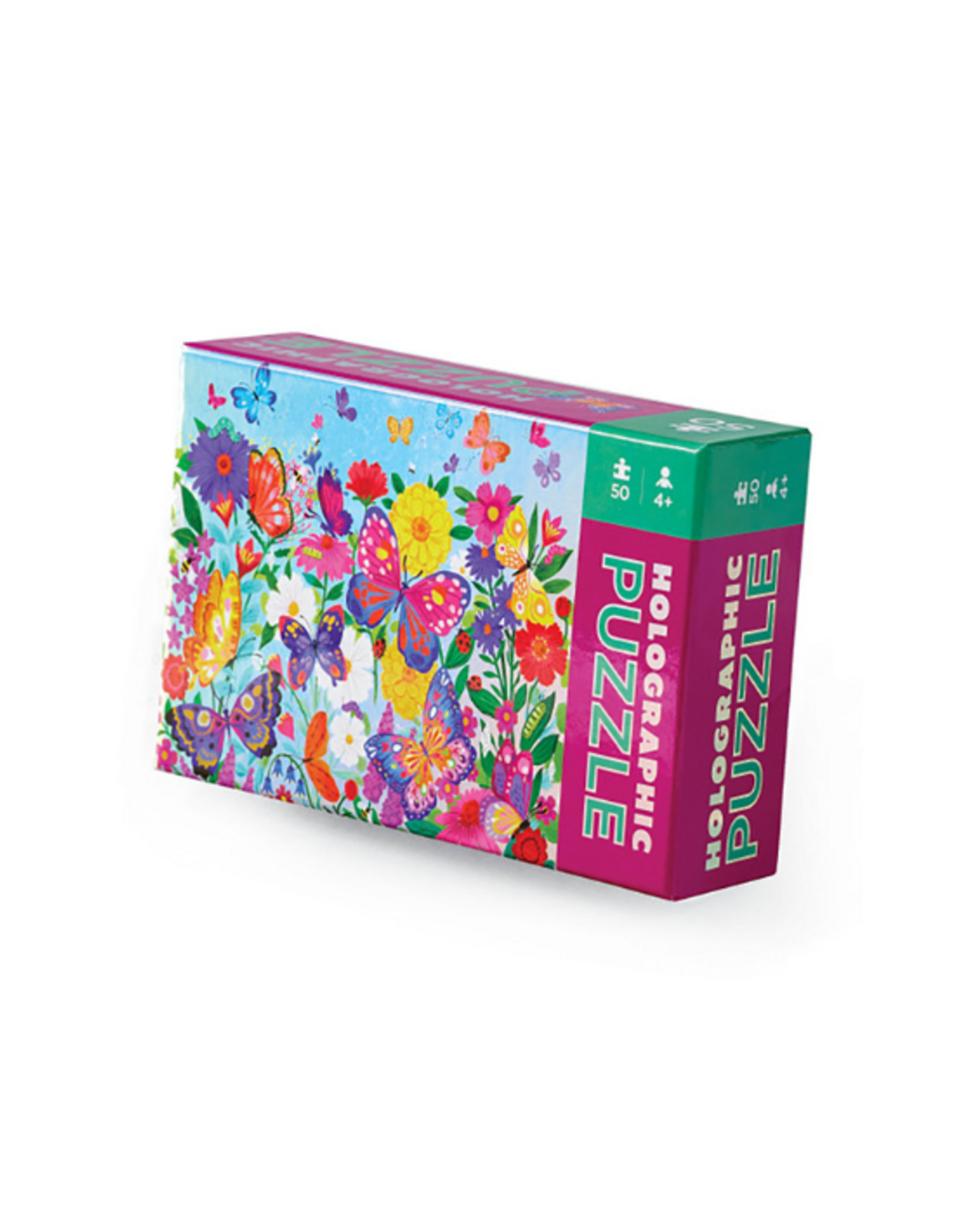 Crocodile Creek - Holographic Puzzle Butterflies 50pcs