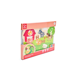 Hape Farm Animals Peg Puzzle