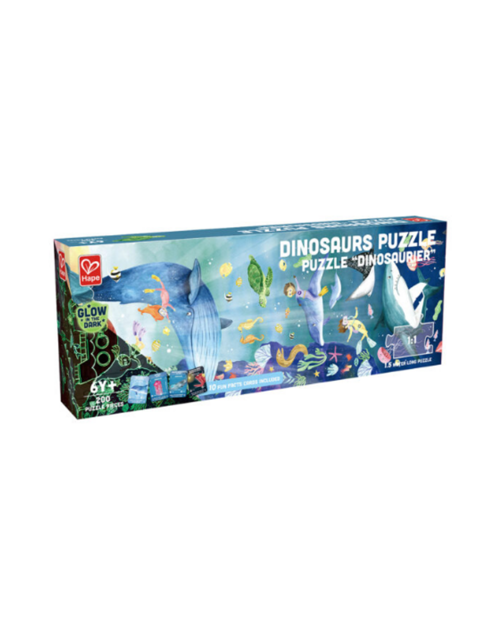 Hape Hape - Ocean Life Glow in the Dark Puzzle (200pcs)