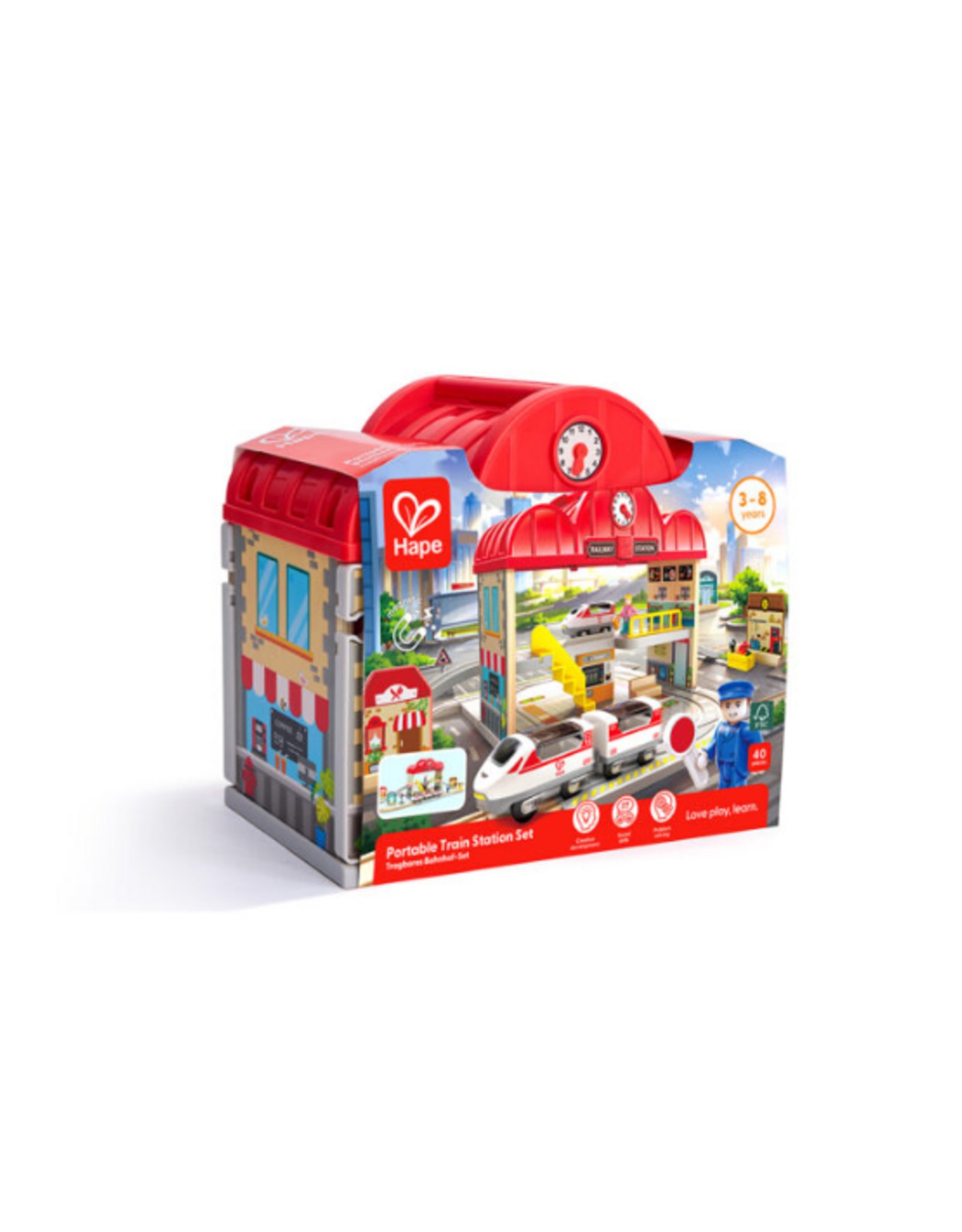 Hape Hape - Portable Train Station Set
