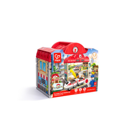 Hape Portable Train Station Set