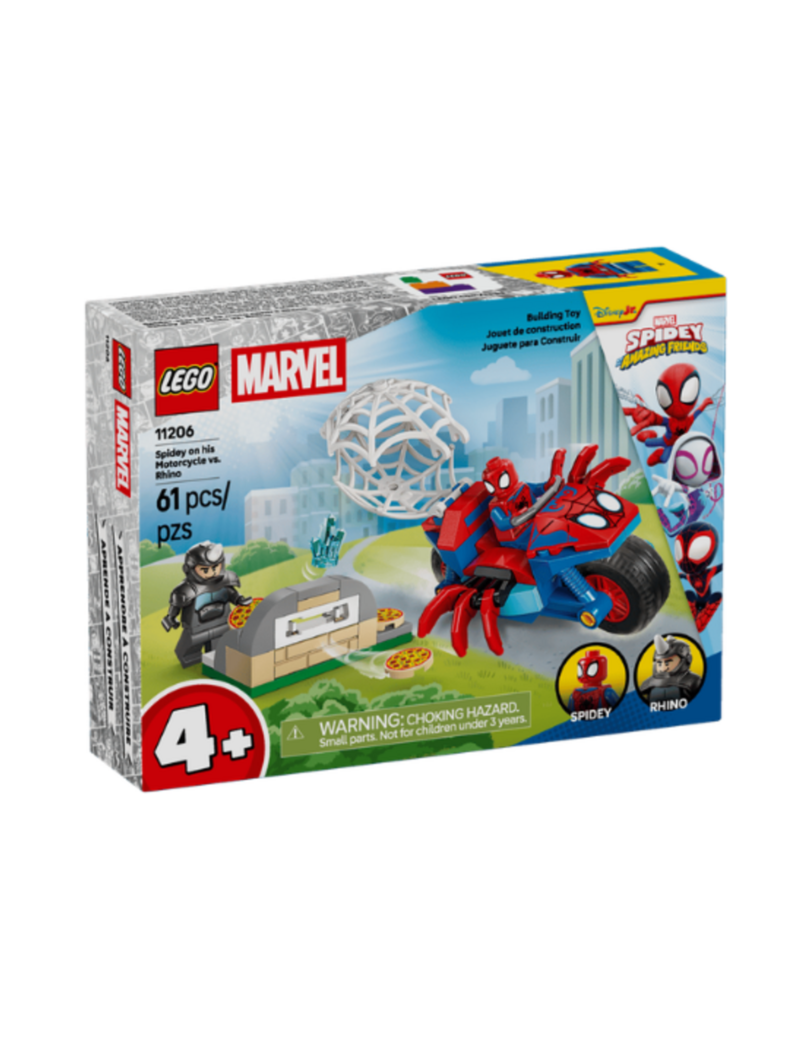 Lego Lego - Marvel - 11206 - Spidey on his Motorcycle vs. Rhino