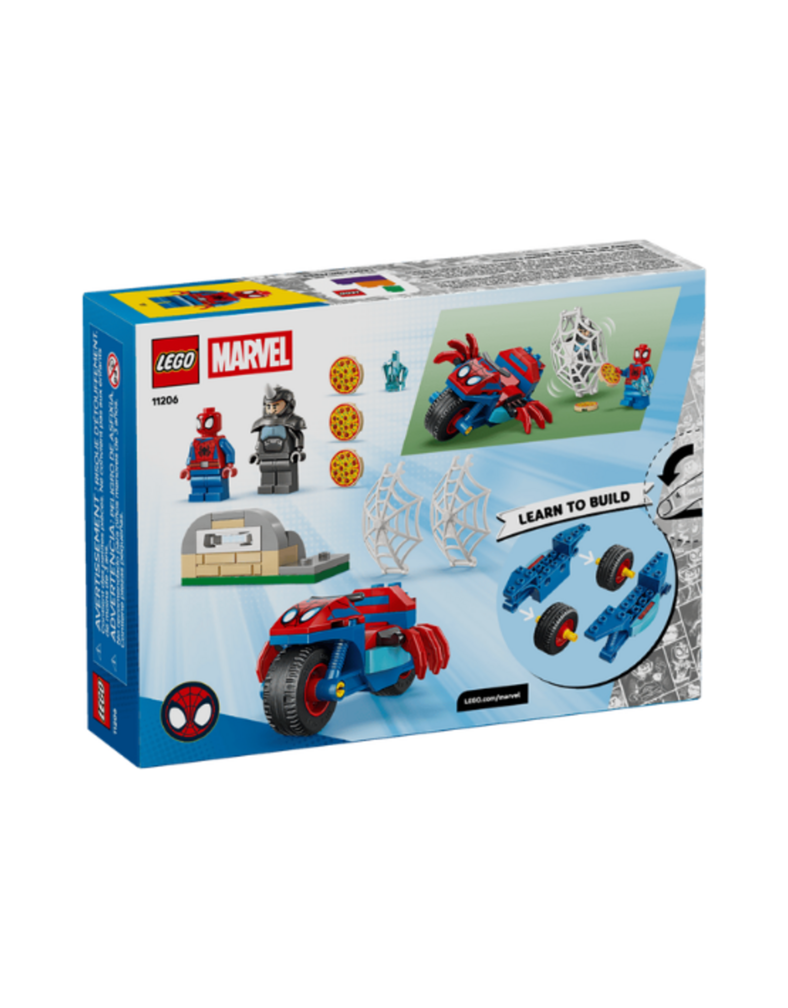 Lego Lego - Marvel - 11206 - Spidey on his Motorcycle vs. Rhino