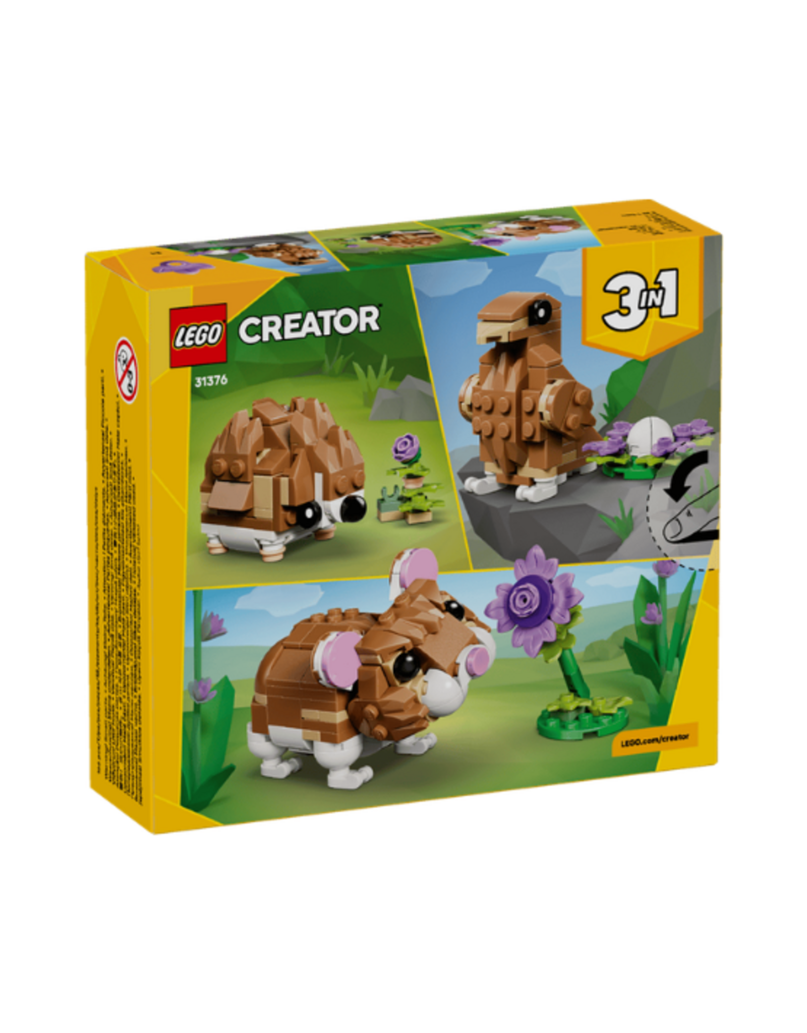 Lego Lego - Creator 3in1 - 31376 - Cute Hamster with a Flower