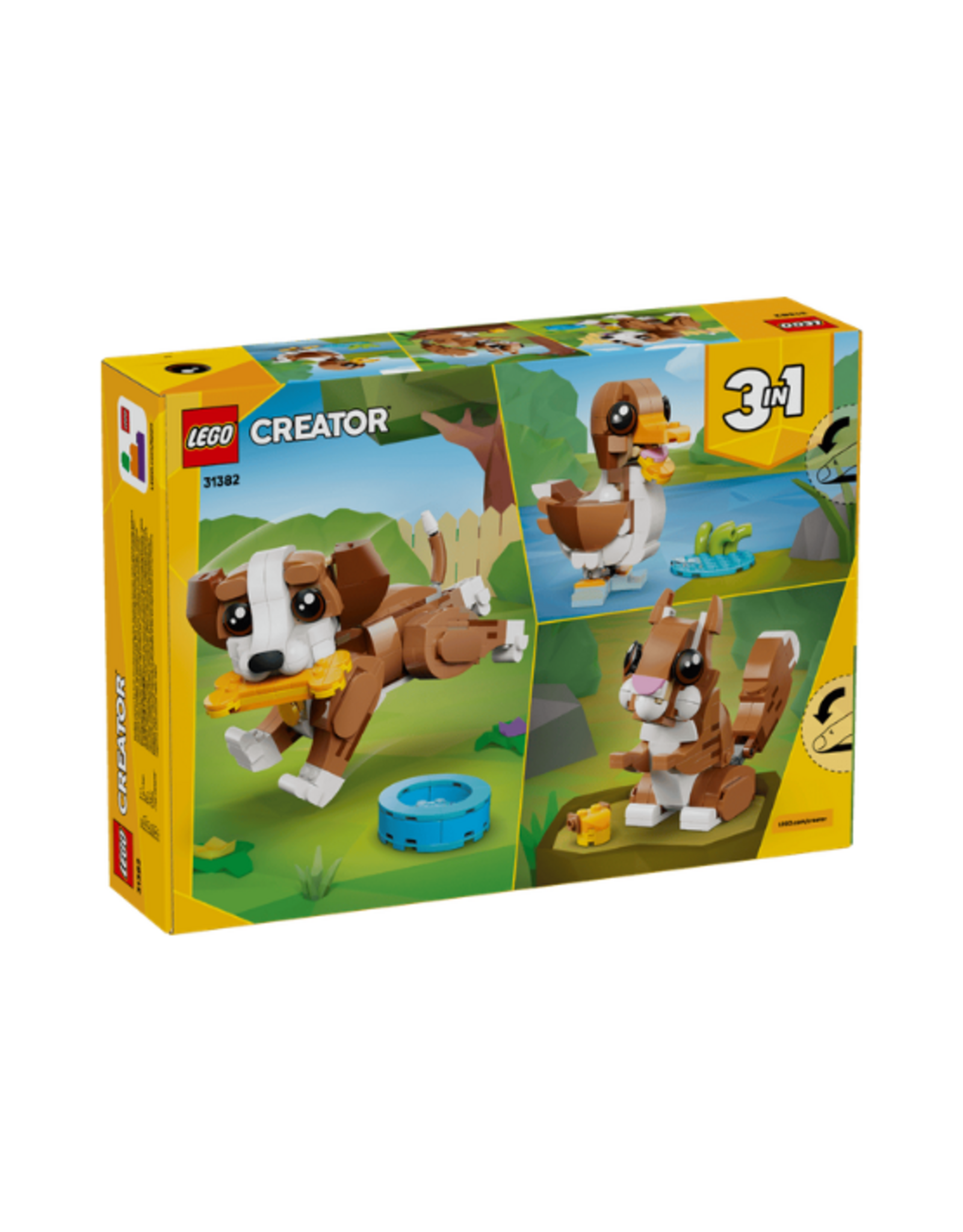 Lego Lego - Creator 3in1 - 31382 - Cute Animals: Playful Puppy Dog