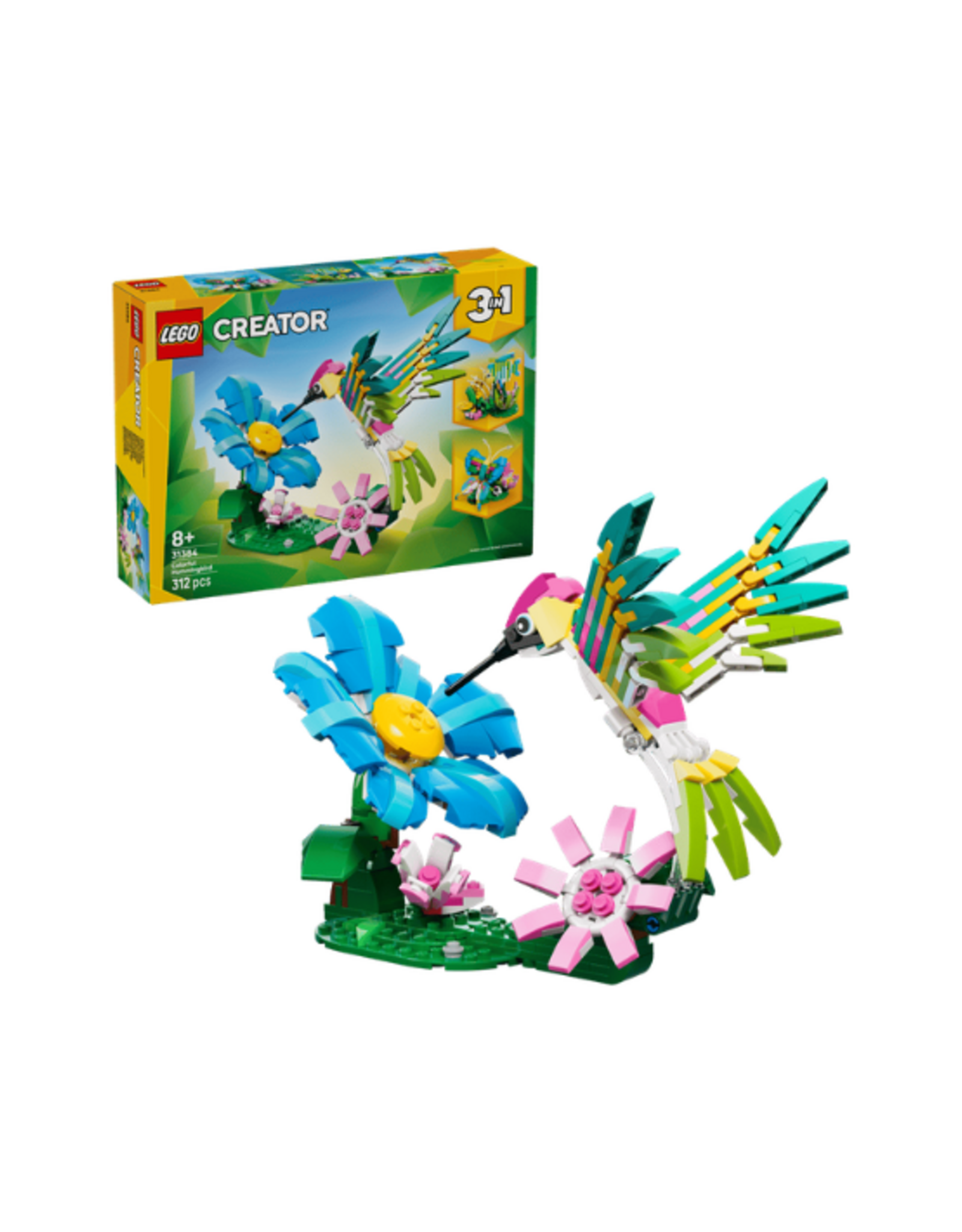 Lego Lego - Creator 3in1 - 31384 - Wild Animals: Colorful Hummingbird