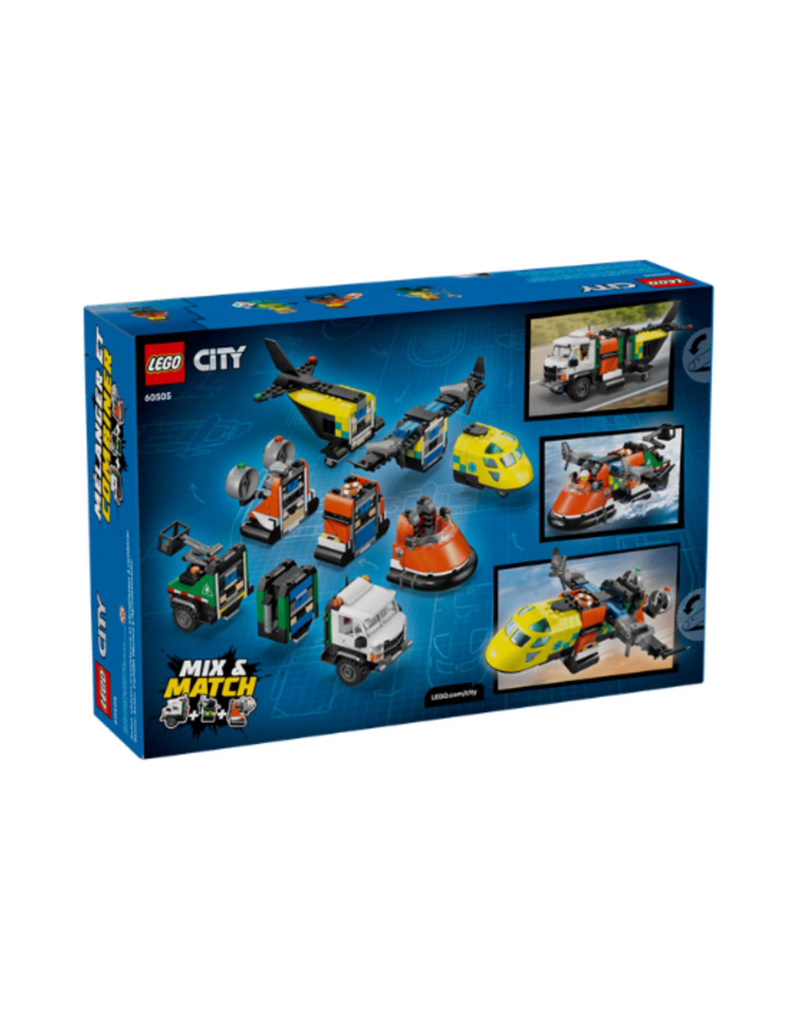 Lego Lego - City - 60505 - Airplane, Service Truck & Hovercraft Remix