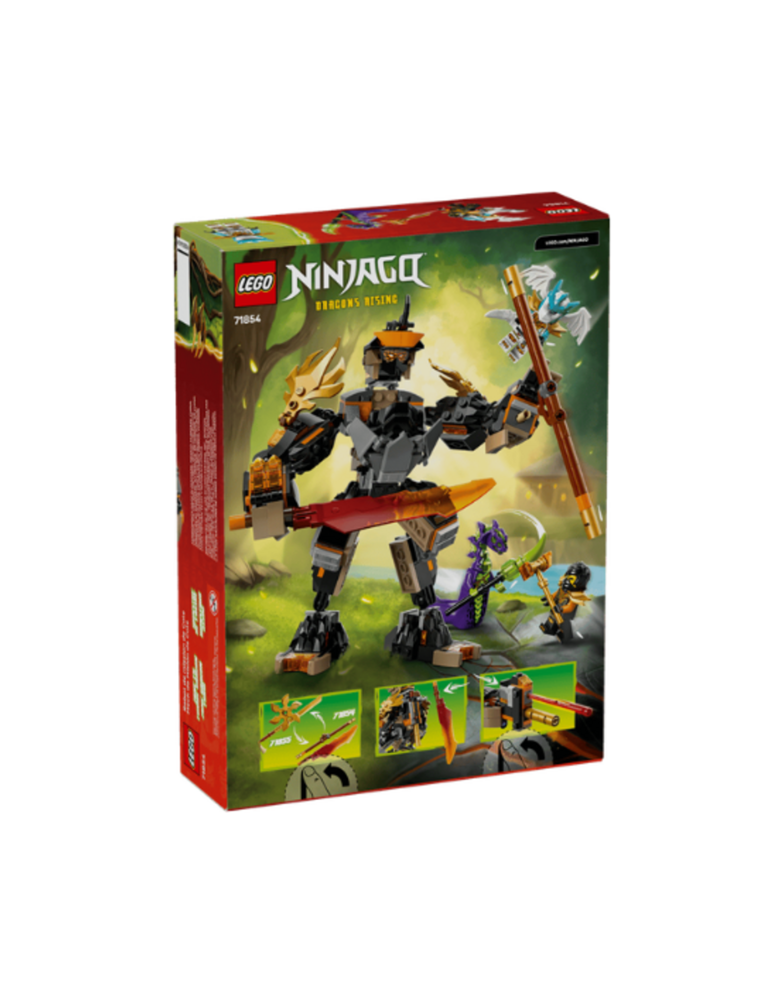 Lego Lego - Ninjago - 71854 - Cole's Mission Mech & Dragon Zane