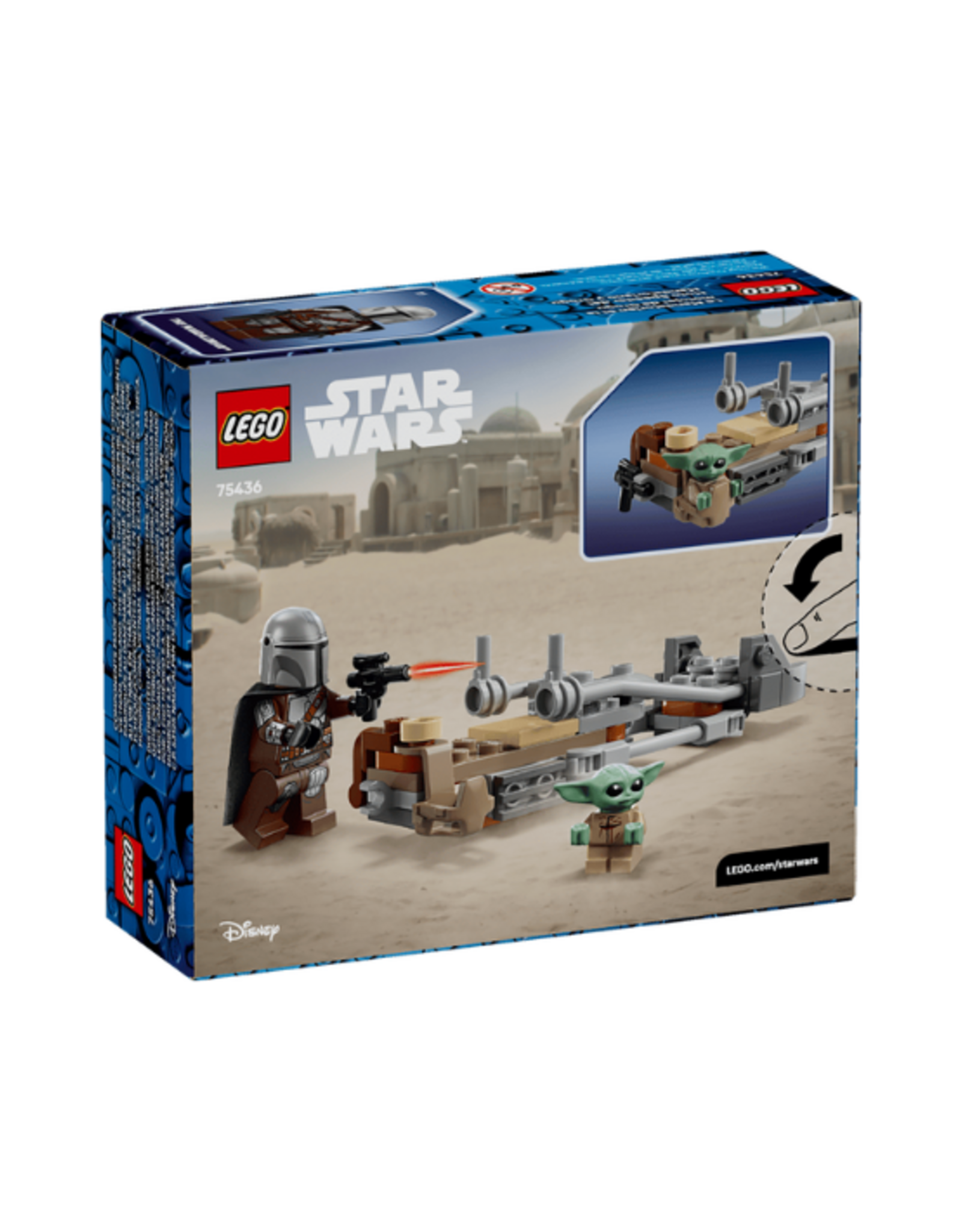 Lego Lego - Star Wars - 75436 - The Mandalorian & Grogu's Speeder Bike™