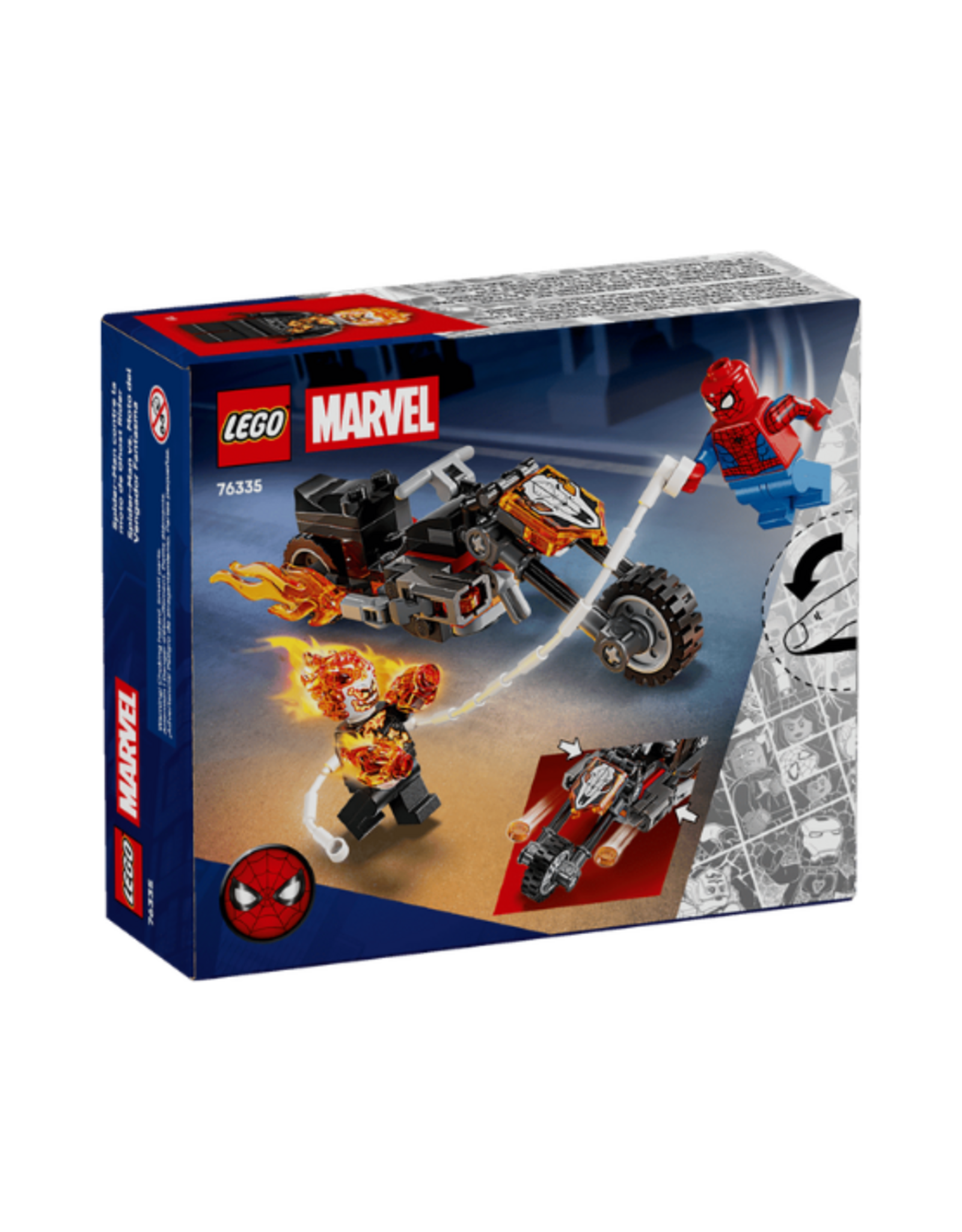 Lego Lego - Marvel - 76335 - Spider-Man vs. Ghost Rider Motorcycle