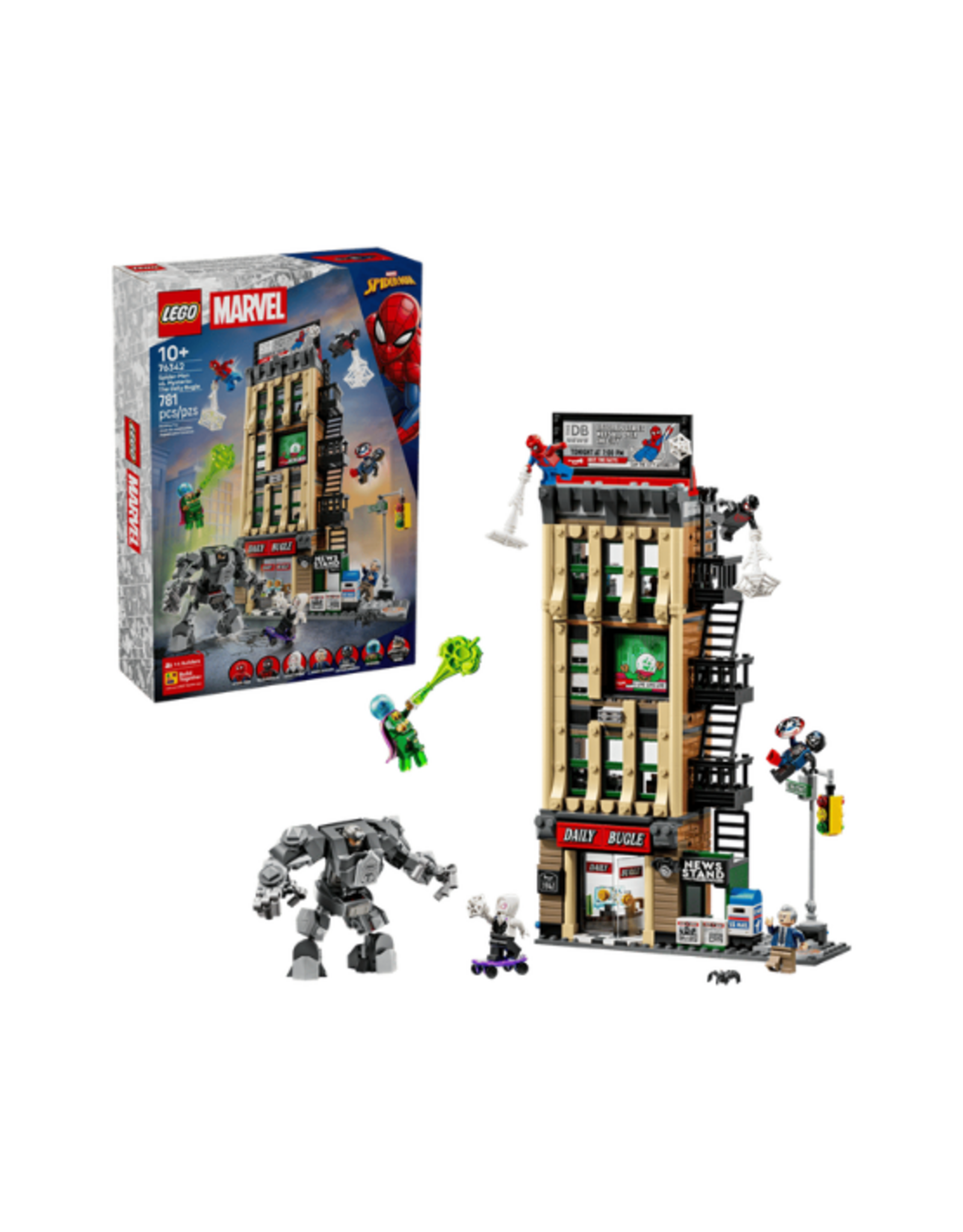 Lego Marvel 76342 Spider Man Vs Mysterio The Daily Bugle 