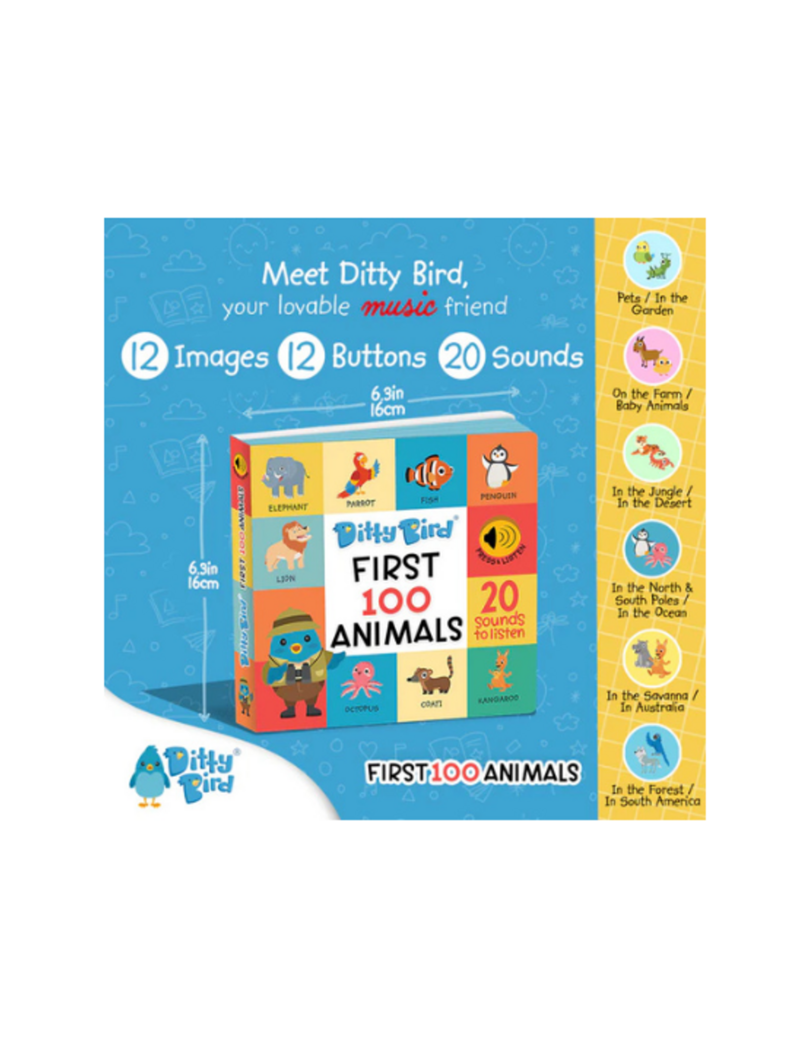 Ditty Bird Ditty Bird - First 100 Animals