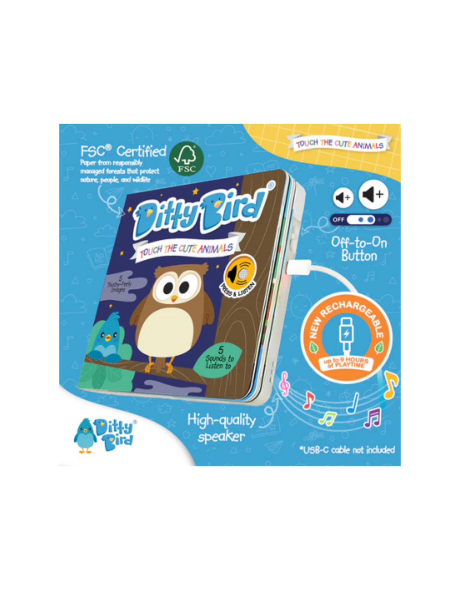 Ditty Bird Ditty Bird - Touch The Cute Animals