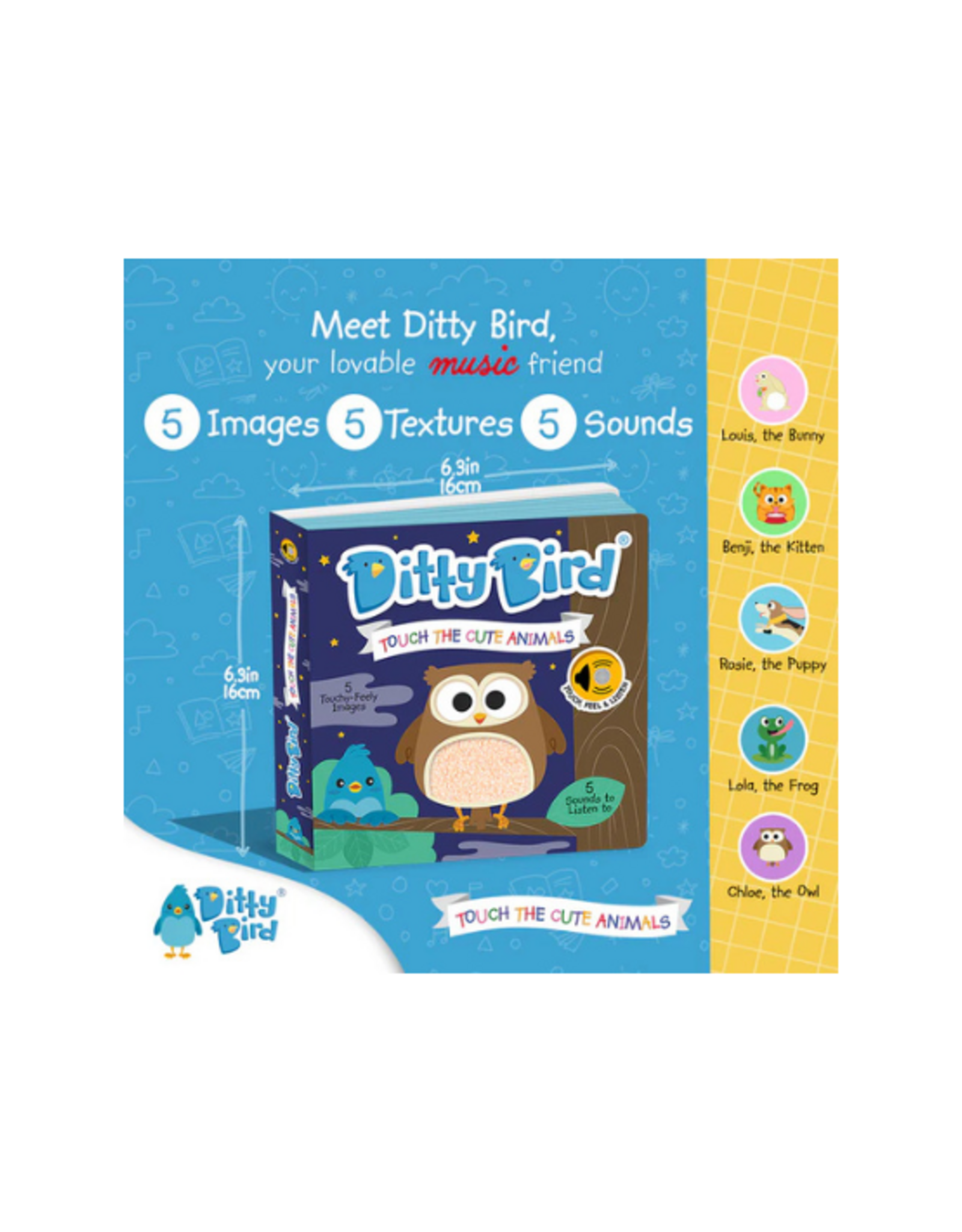 Ditty Bird Ditty Bird - Touch The Cute Animals