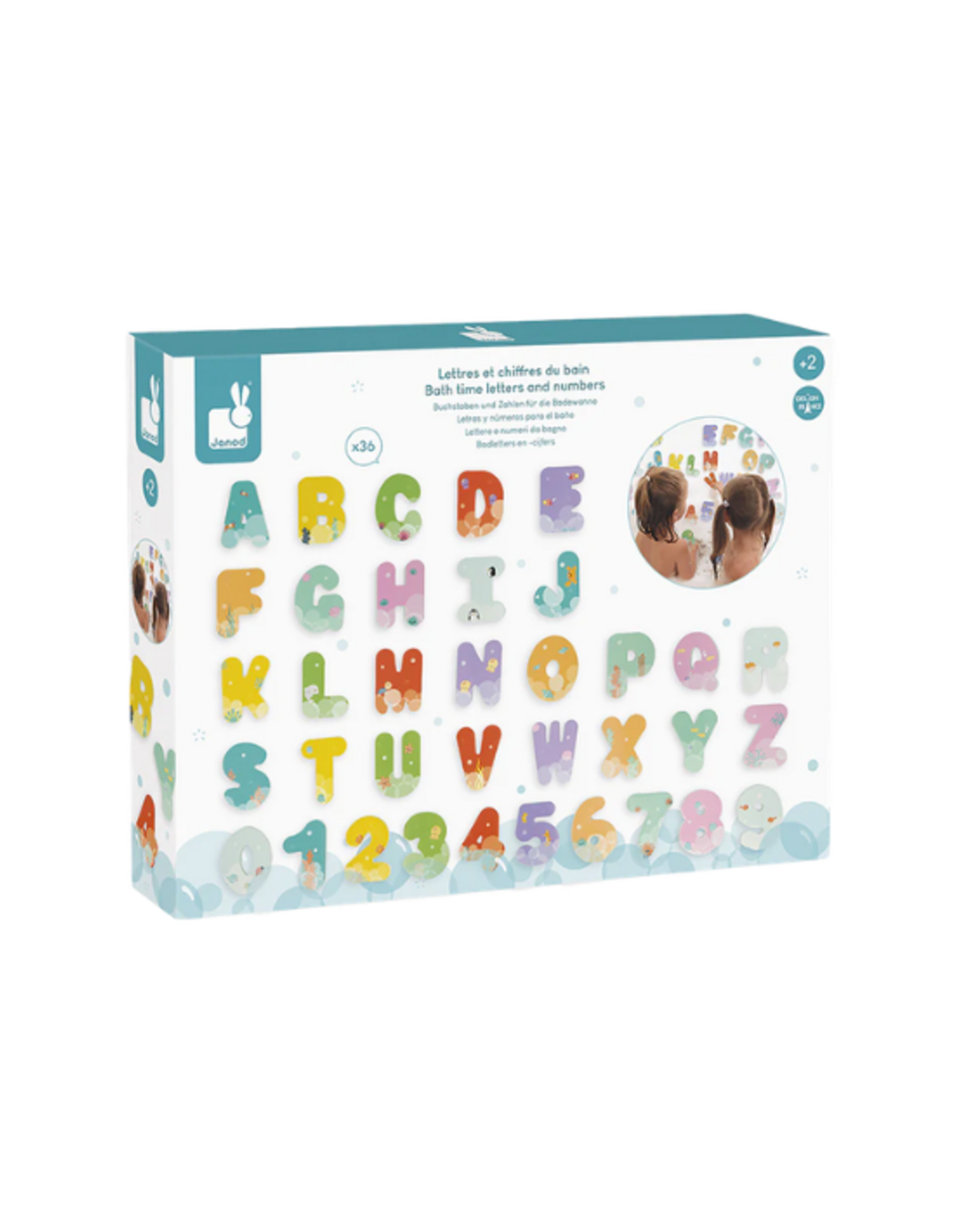 Janod Janod - Bath Time Letters and Numbers