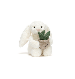 Jellycat Cream Bunny with Plant