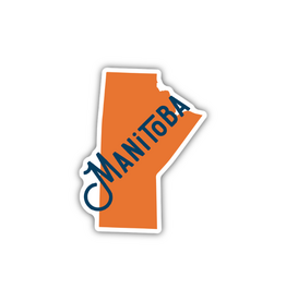 Stickers Northwest Inc. Manitoba Province Name Sticker