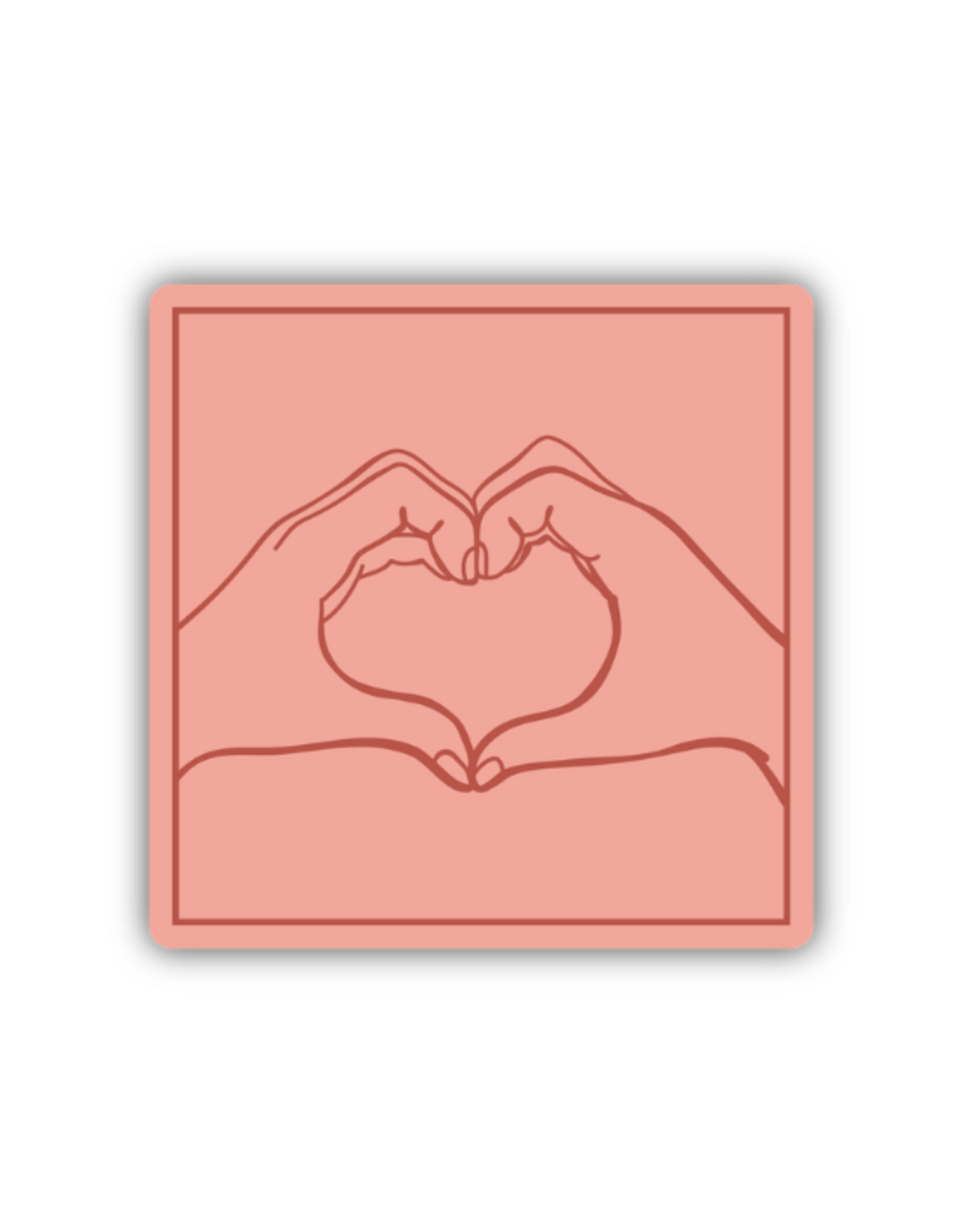 Stickers Northwest Inc. Stickers Northwest - Heart Hands Sticker
