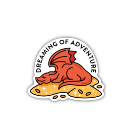 Stickers Northwest Inc. Dreaming of Adventure Sleeping Dragon Sticker