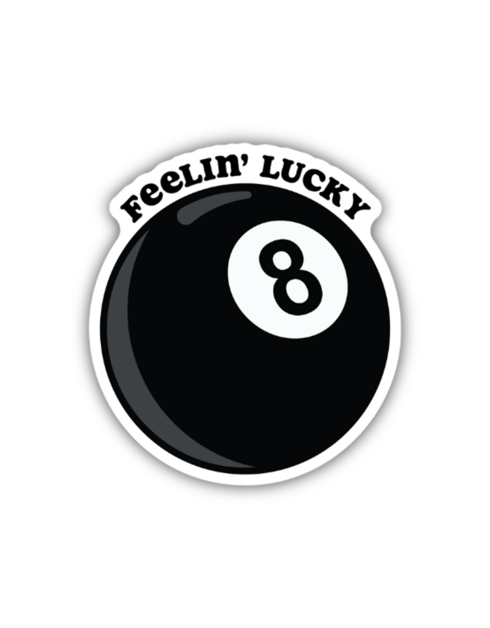 Stickers Northwest Inc. Stickers Northwest - Feelin Lucky 8 Ball Sticker