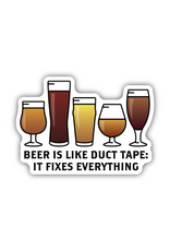 Stickers Northwest Inc. Stickers Northwest - Beer Is Like Duct Tape It Fixes Everything Sticker