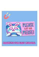 Turtle Soup Turtle's Soup - Please Let Me Merge Bumper Car Magnet