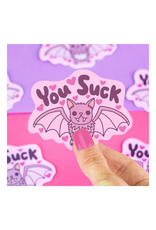Turtle Soup Turtle's Soup - Halloween You Suck Vampire Bat Vinyl Sticker