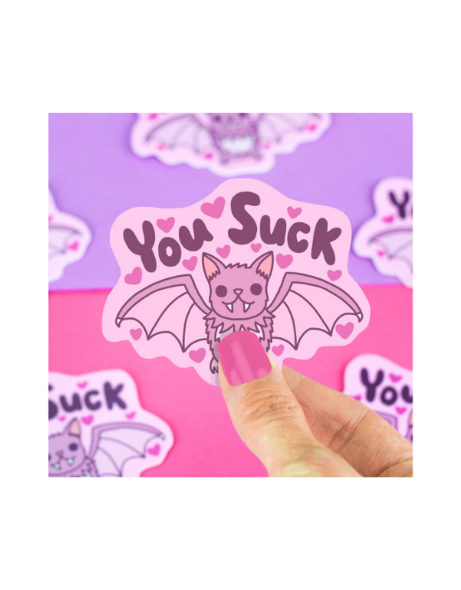 Turtle Soup Turtle's Soup - Halloween You Suck Vampire Bat Vinyl Sticker