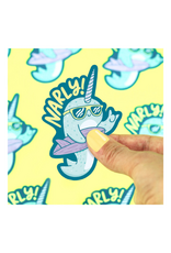 Turtle Soup Turtle's Soup - Surfing Narly Narwhal Vinyl Sticker