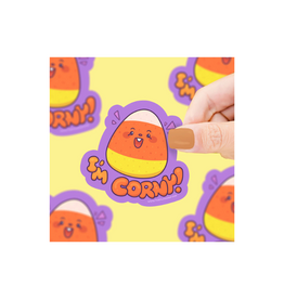 Turtle Soup I’m Corny Candy Corn Vinyl Sticker