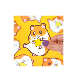 Turtle Soup Ultra Super Cute Hamster Vinyl Decal Sticker