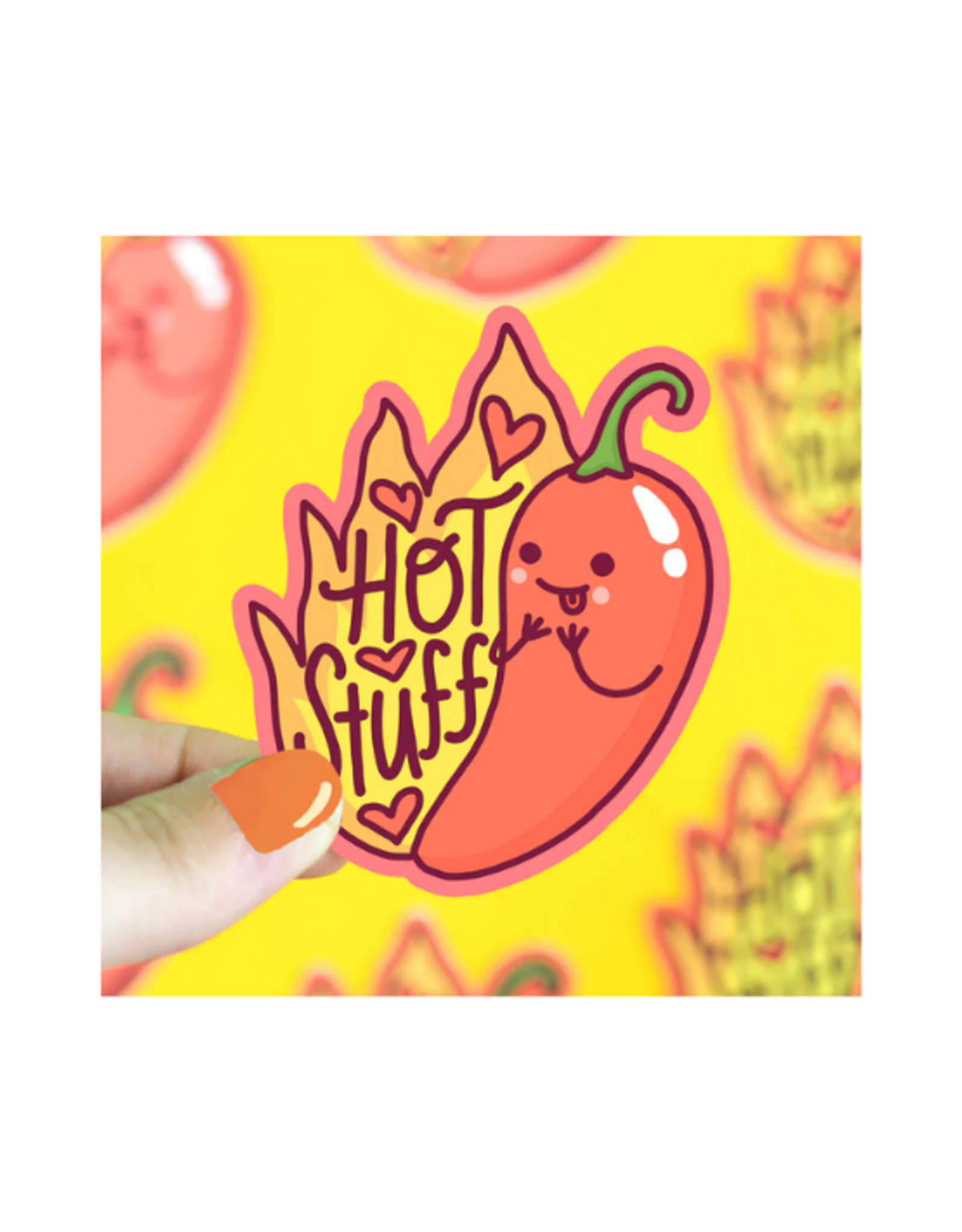 Turtle Soup Turtle's Soup - Hot Stuff Chili Pepper Vinyl Sticker