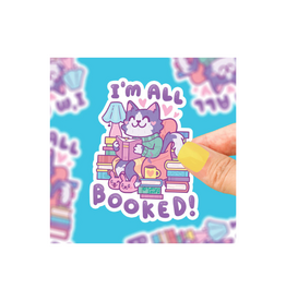 Turtle Soup I'm All Booked Vinyl Sticker