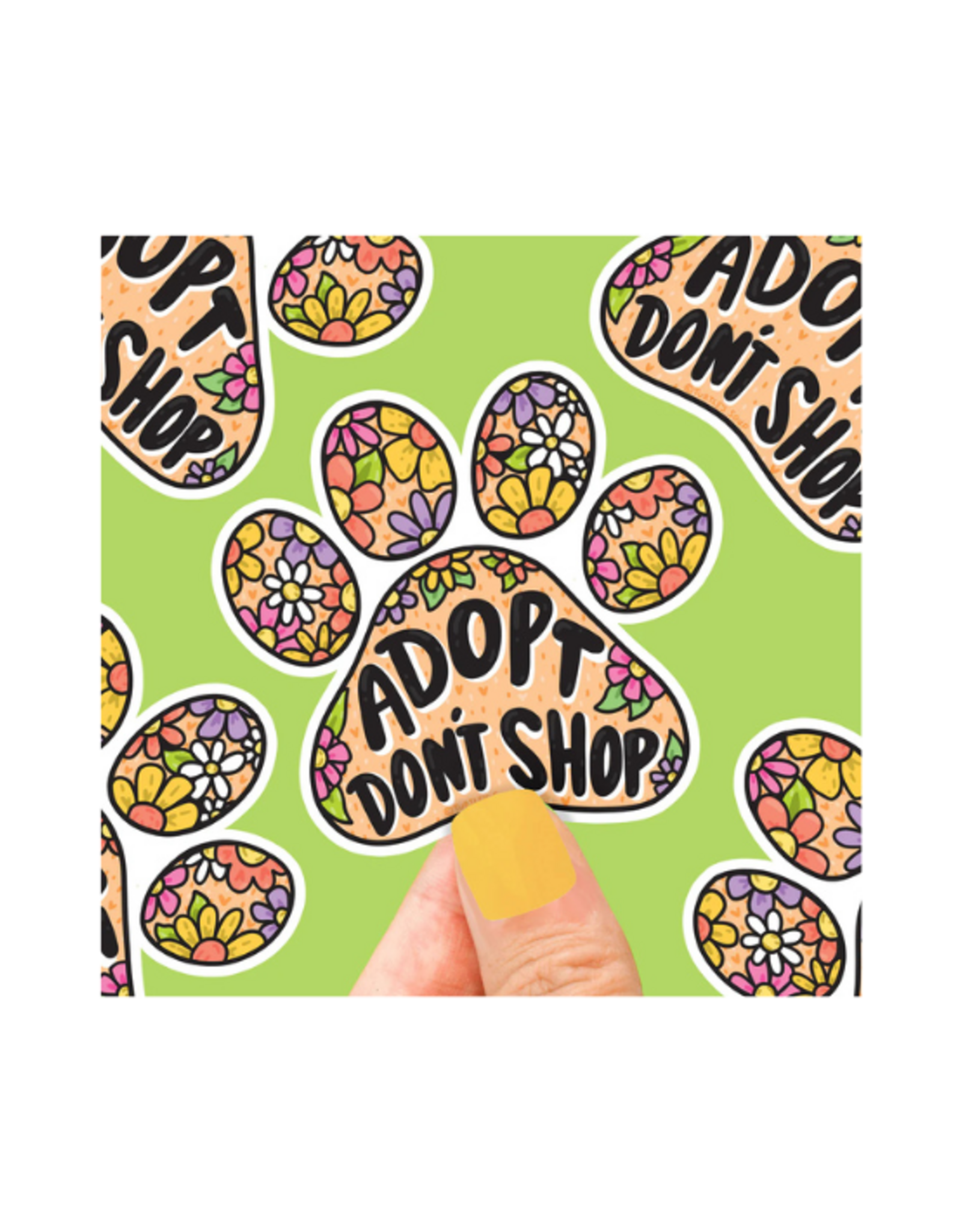 Turtle Soup Turtle's Soup - Adopt Don't Shop Vinyl Sticker