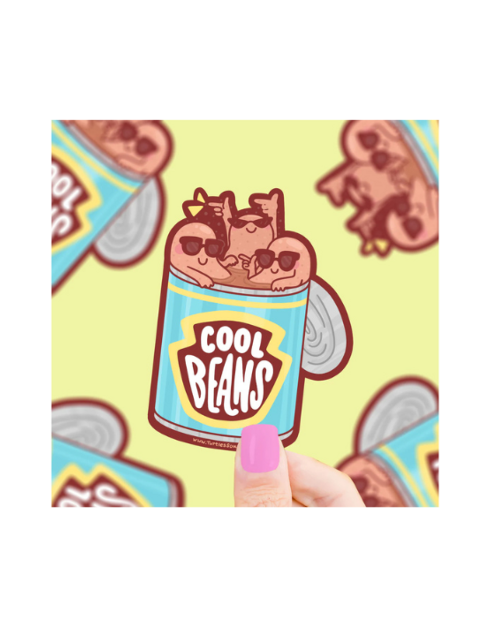 Turtle Soup Turtle's Soup - Cool Beans Funny Food Vinyl Sticker