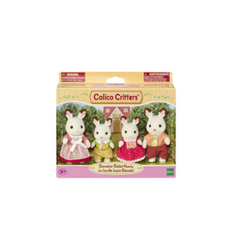 Calico Critters Chocolate Rabbit Family