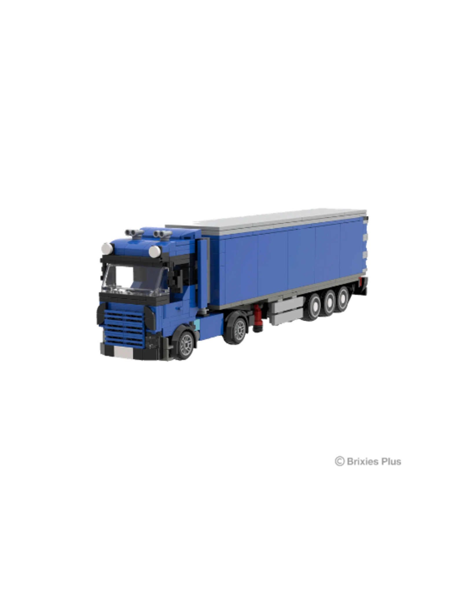 Brixies Brixies - Plus Truck with Trailer Blue