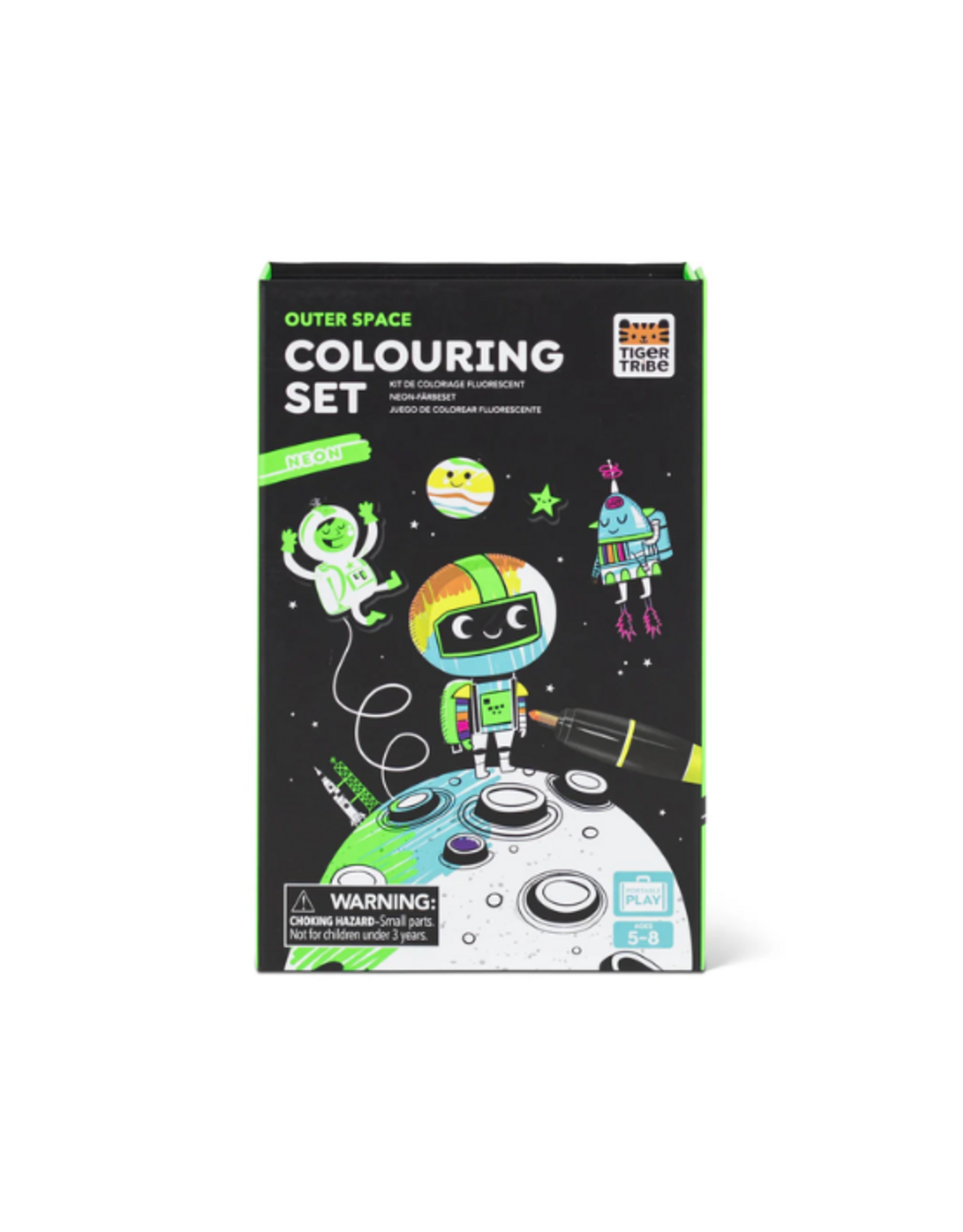 Tiger Tribe - Neon Colouring Set - Outer Space