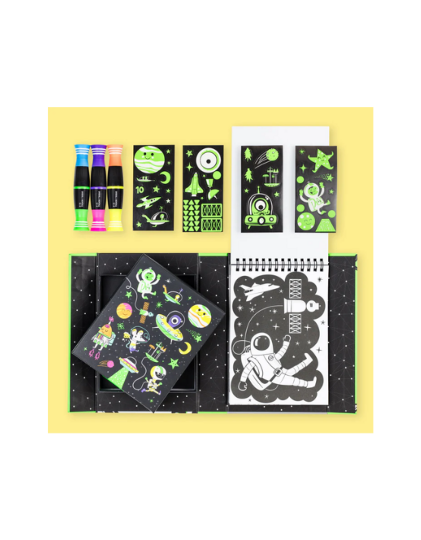 Tiger Tribe - Neon Colouring Set - Outer Space