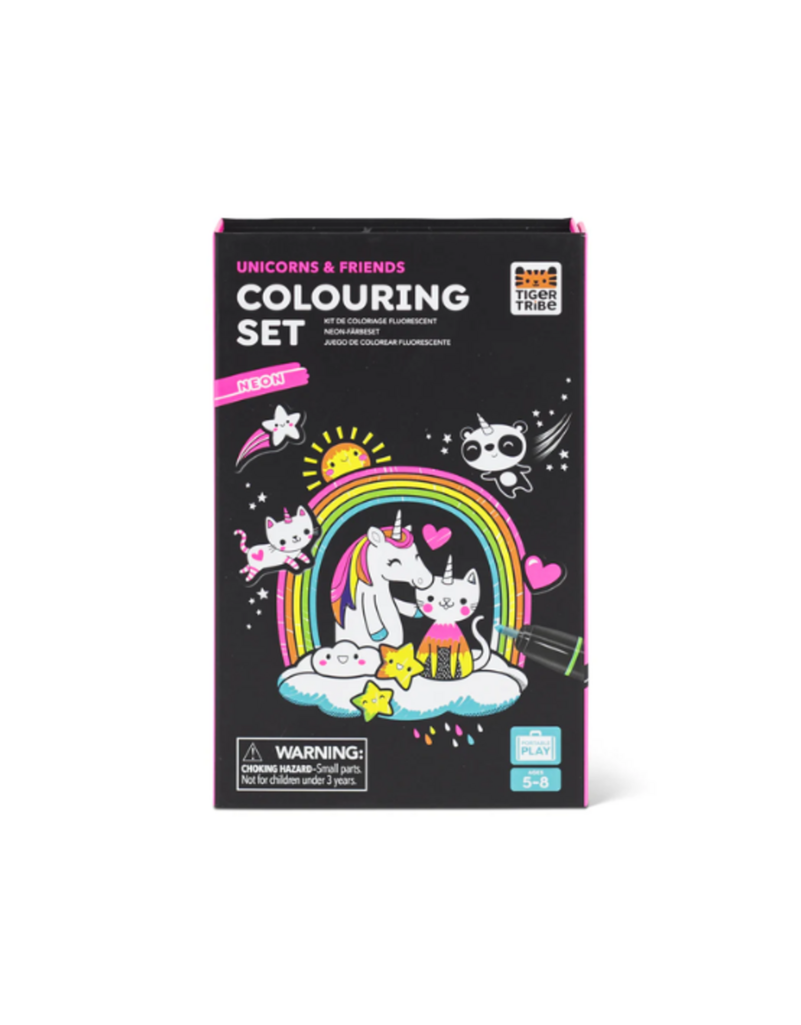 Tiger Tribe - Neon Colouring Set - Unicorns & Friends