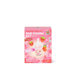 Bag Charm Kit - Strawberry Bubble Tea