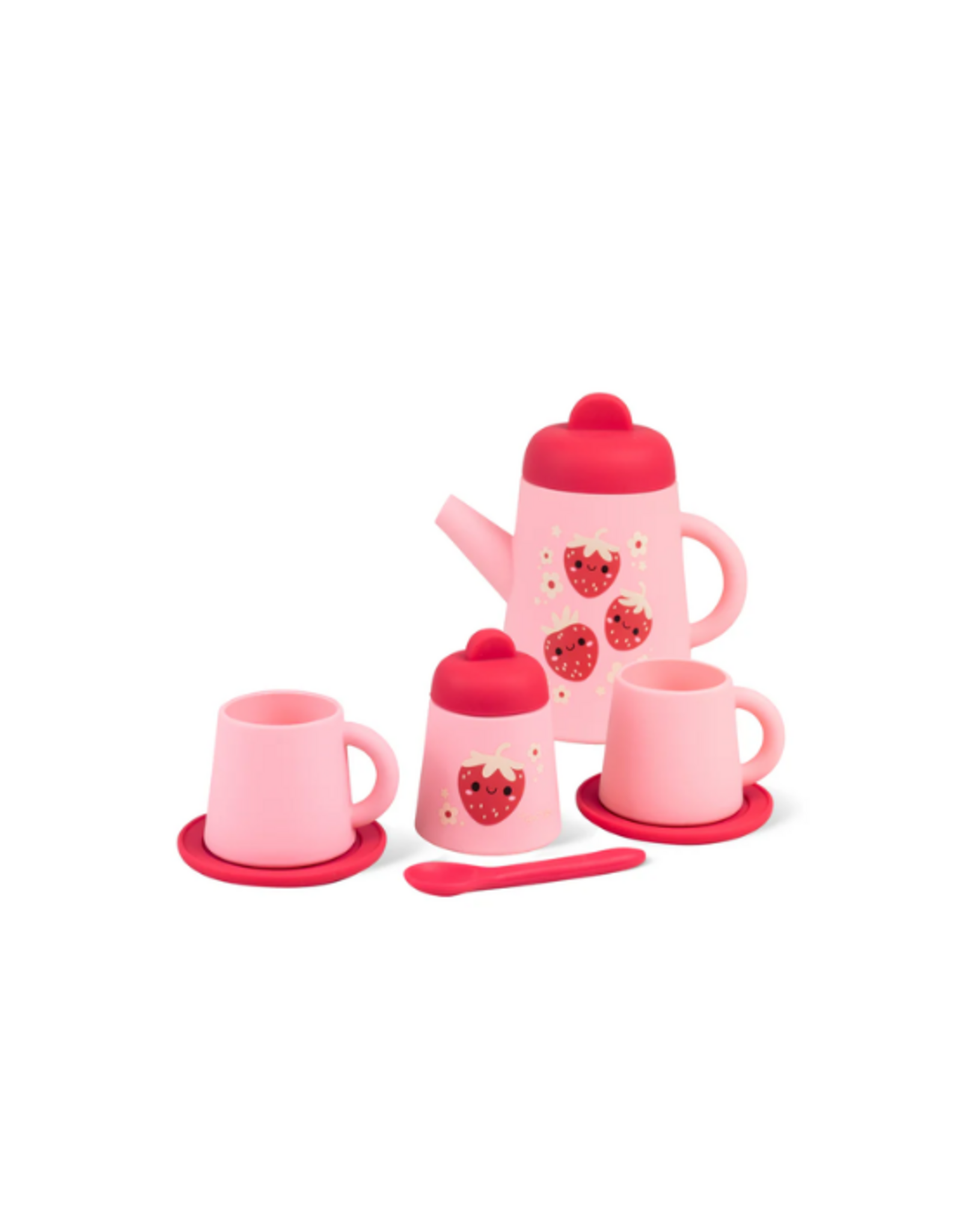 Tiger Tribe - Silicone Tea Set - Strawberry Patch