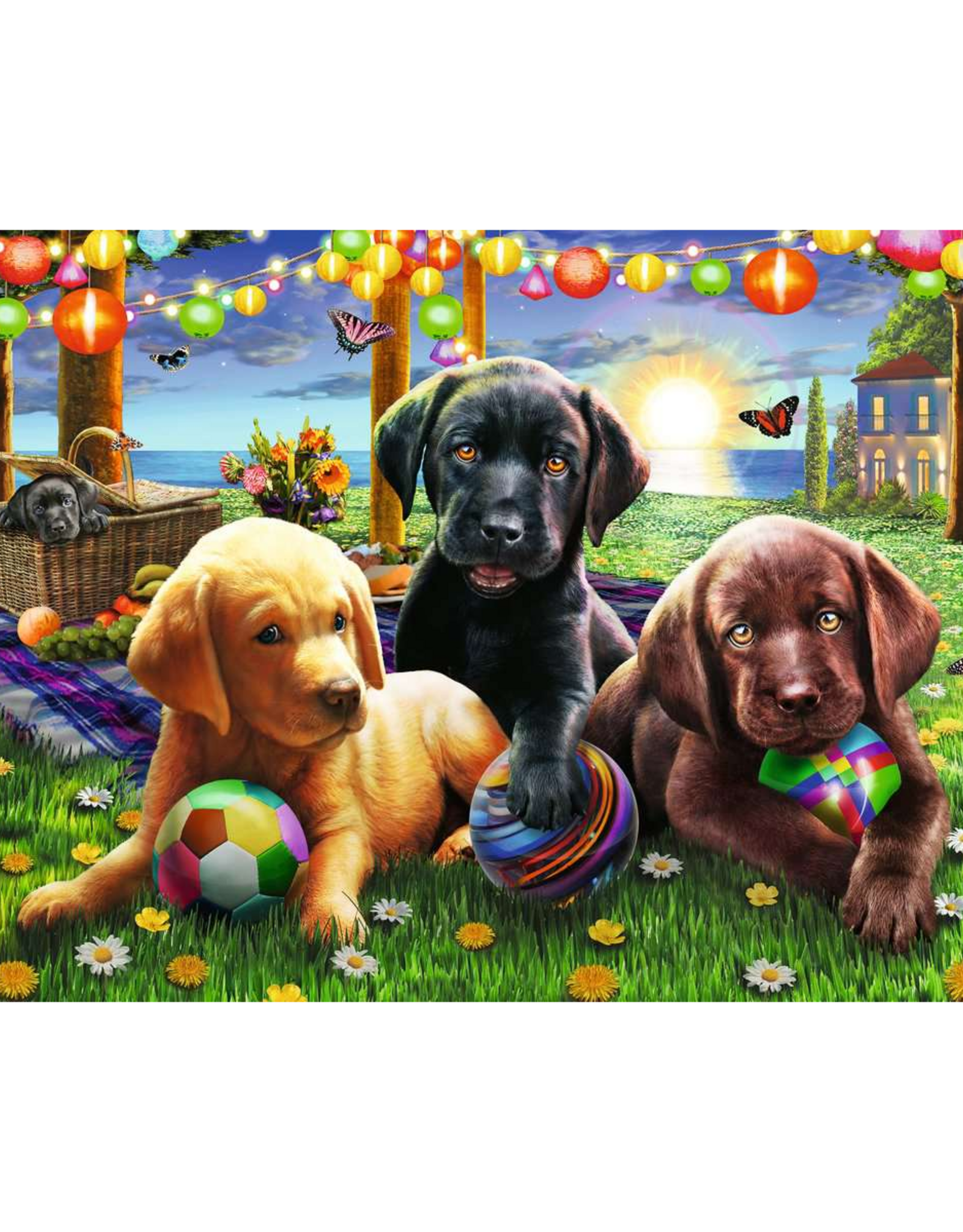 Ravensburger Ravensburger - 6+ - 100pcs - Puppy Picnic