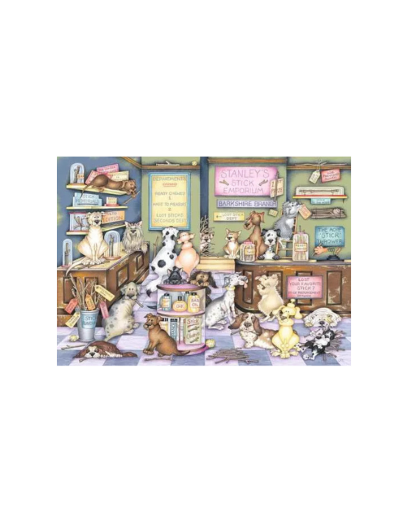 Ravensburger Ravensburger - 1000pcs - Dapper Dog's No.2: Stanley's Stick Emporium