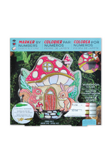 Bright Stripes Bright Stripes - IHeartArt Marker by Number Garden Stone Mushroom