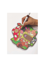 Bright Stripes Bright Stripes - IHeartArt Marker by Number Garden Stone Mushroom