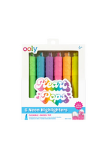 Ooly Ooly  - Heart Pops Neon Highlighters - Set of 6