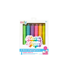 Ooly Heart Pops Neon Highlighters - Set of 6