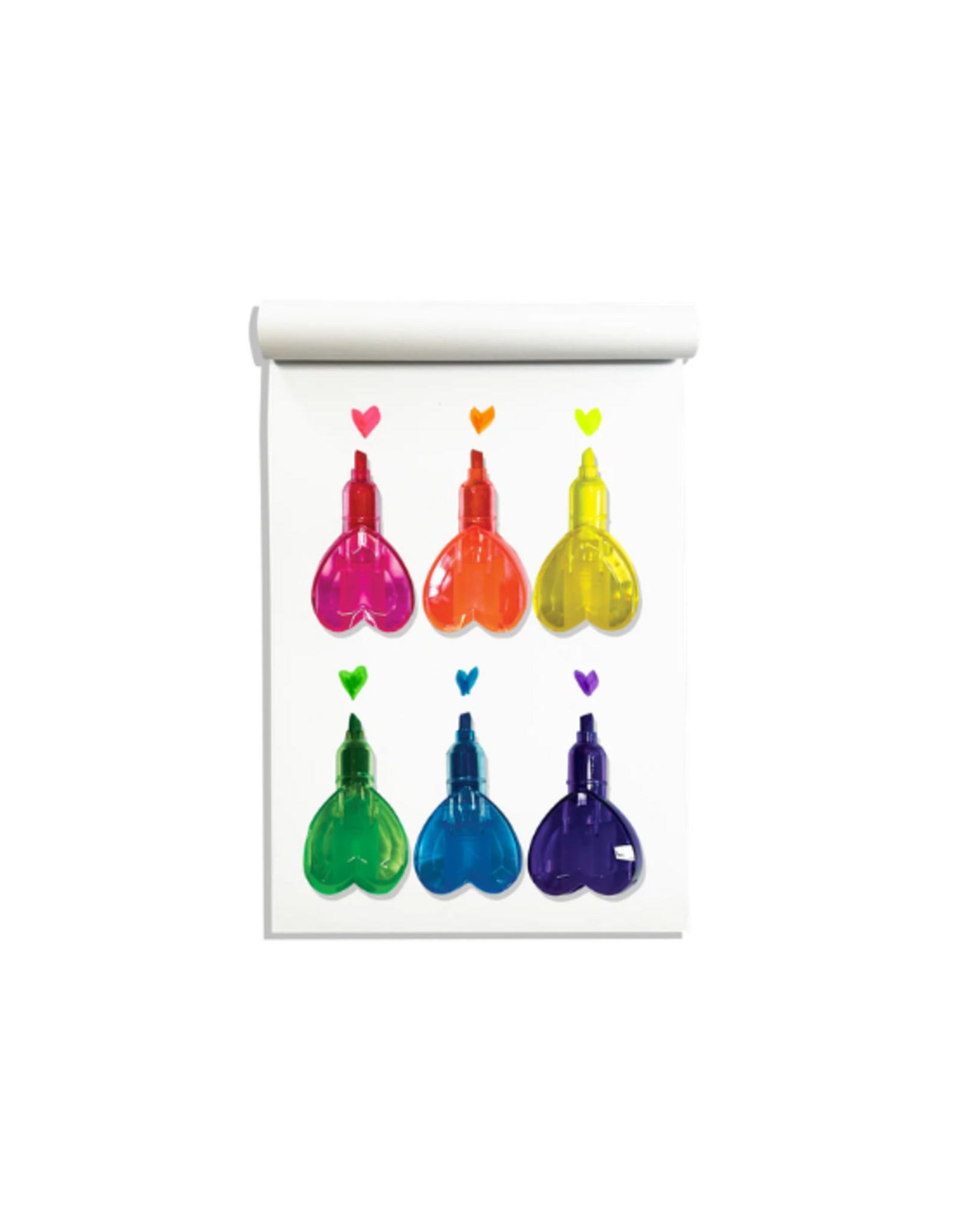 Ooly Ooly - Heart Stacks Stacking Highlighters - 6 Color